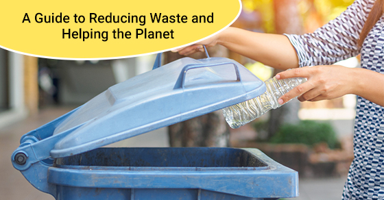 keeping plastic waste in junk bin