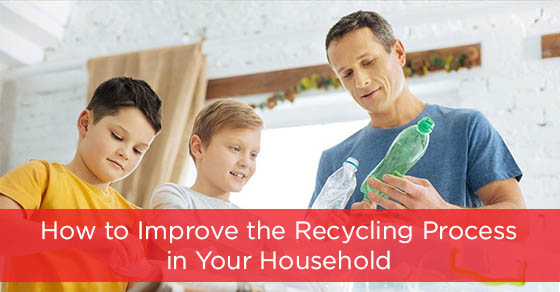 Recycling process in the household