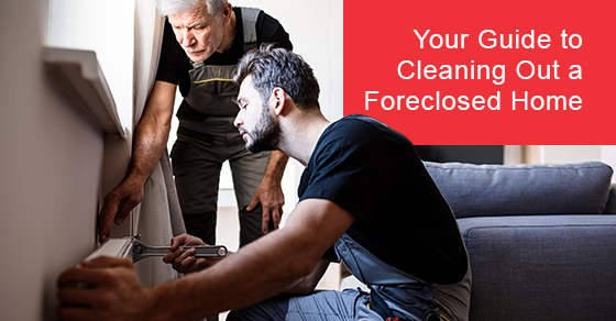 Cleaning out a foreclosed home